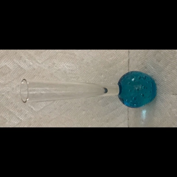 New Art Glass Bud Vase Handcrafted by Glass Artist - Picture 3 of 16